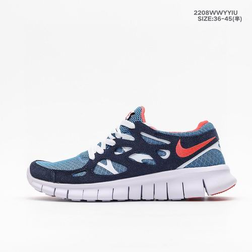 Cheap Nike Free Run 2 Running Shoes Men Women Navy Blue Red-02 Cheap Nike Free Run 2 Running Shoes Men Women Navy Blue Red-02